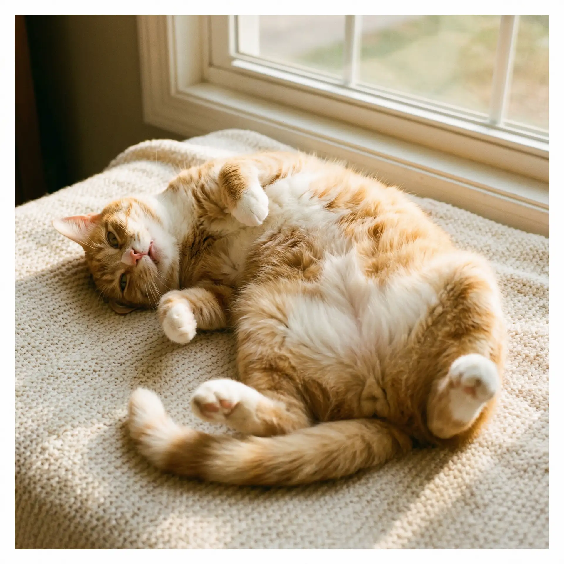 猫咪仰躺露出肚皮 - 浙江卫视在线直播观看